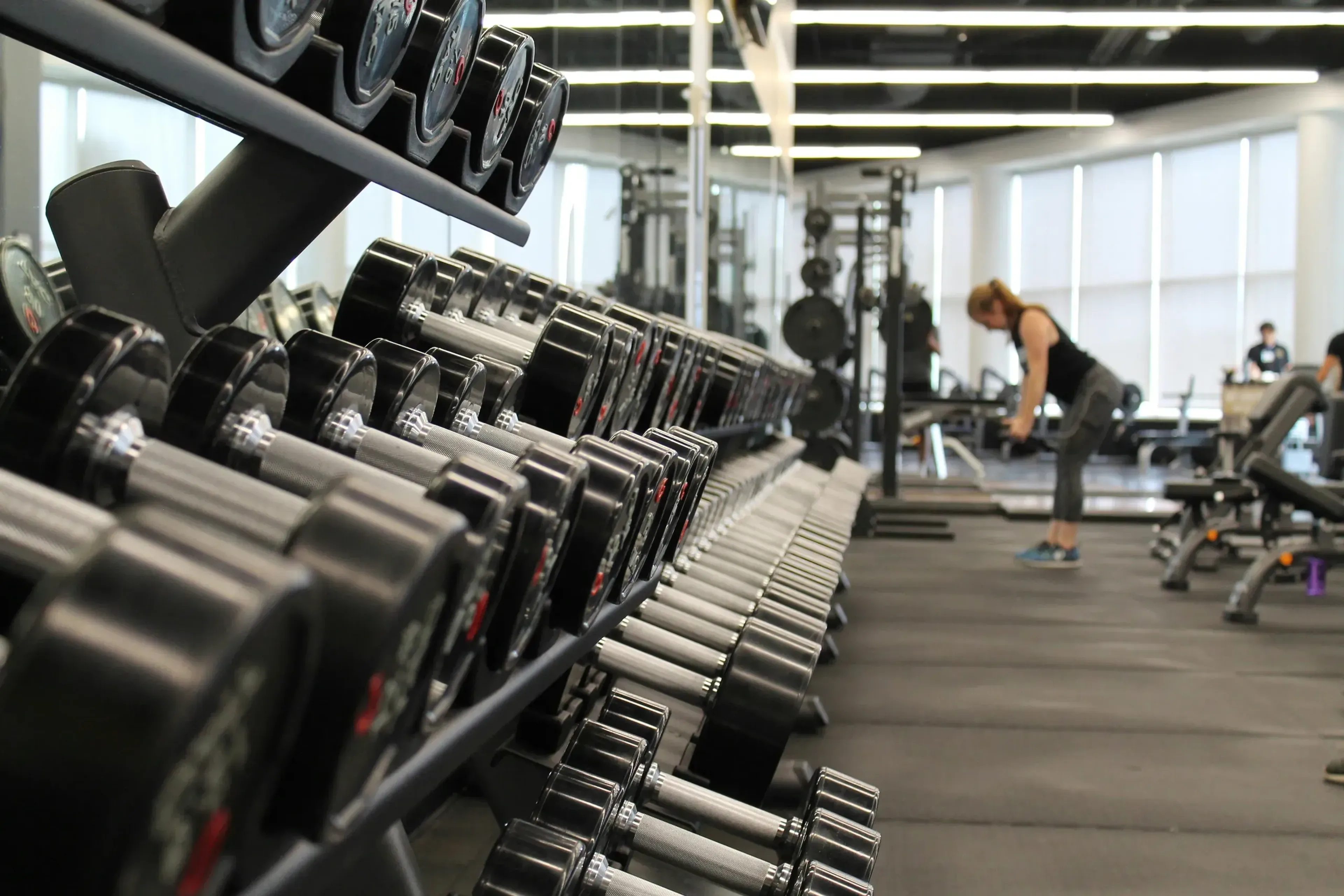Dumbbells Rack with dumbbells
