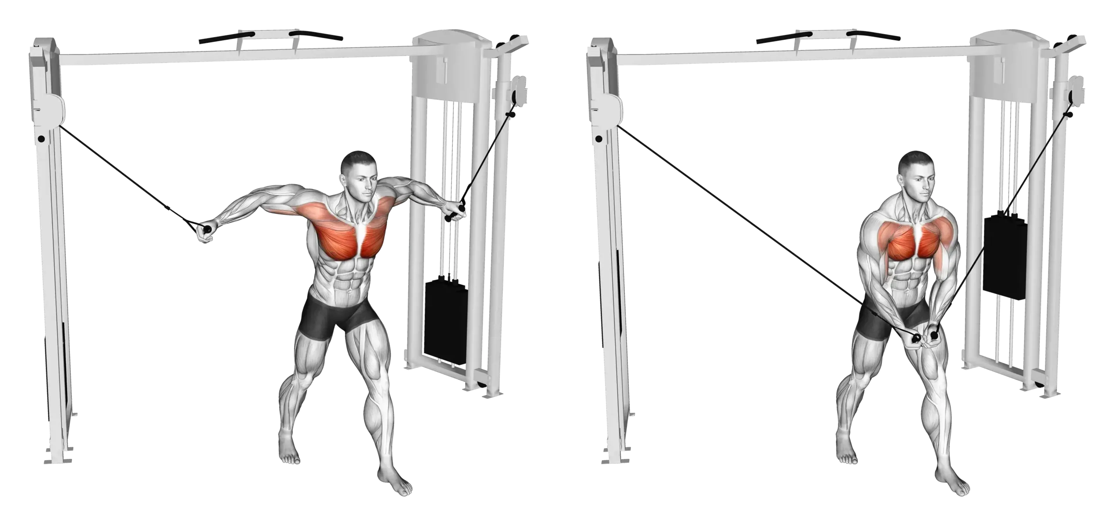 High Cable Chest Fly