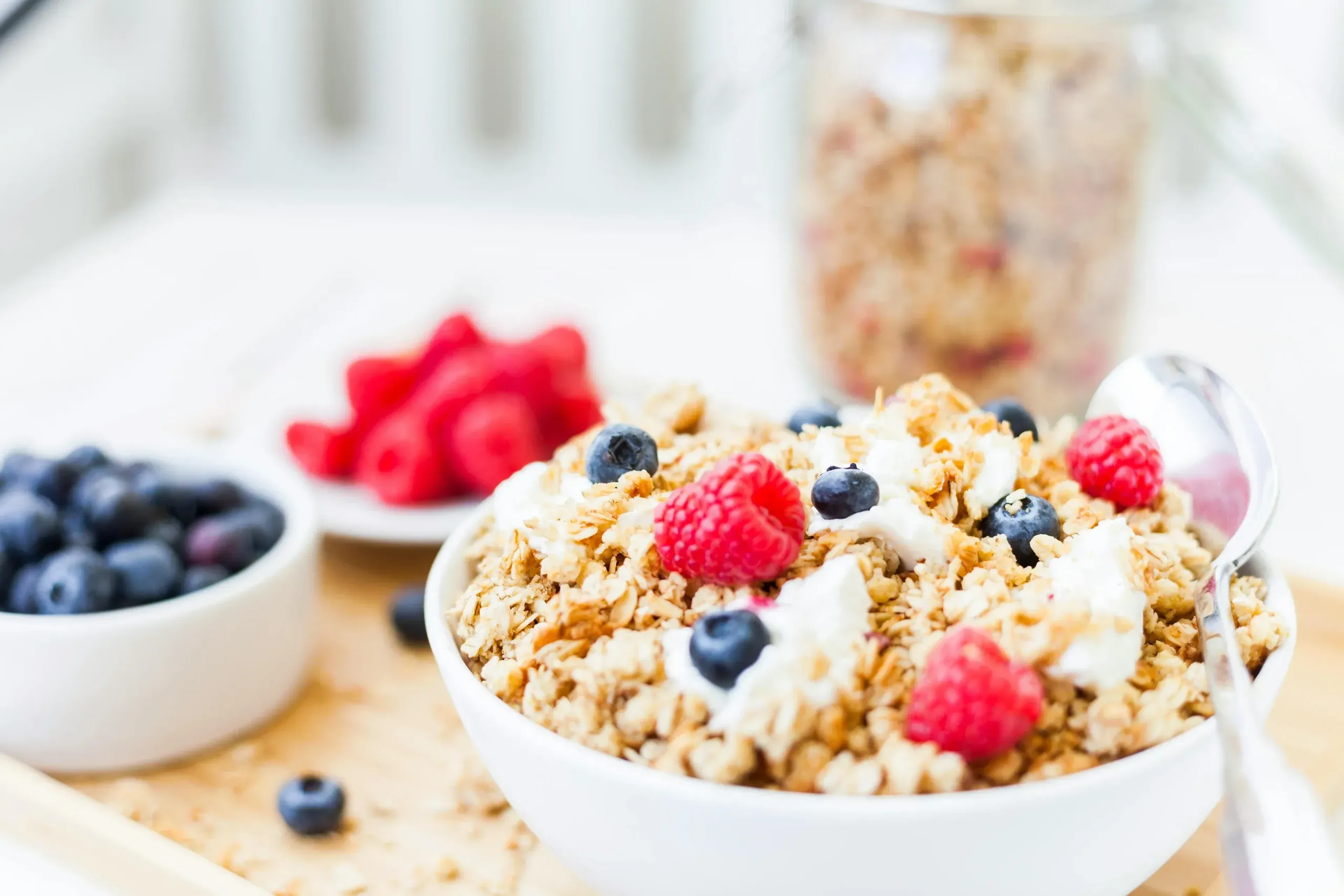 Granola bowl with berries