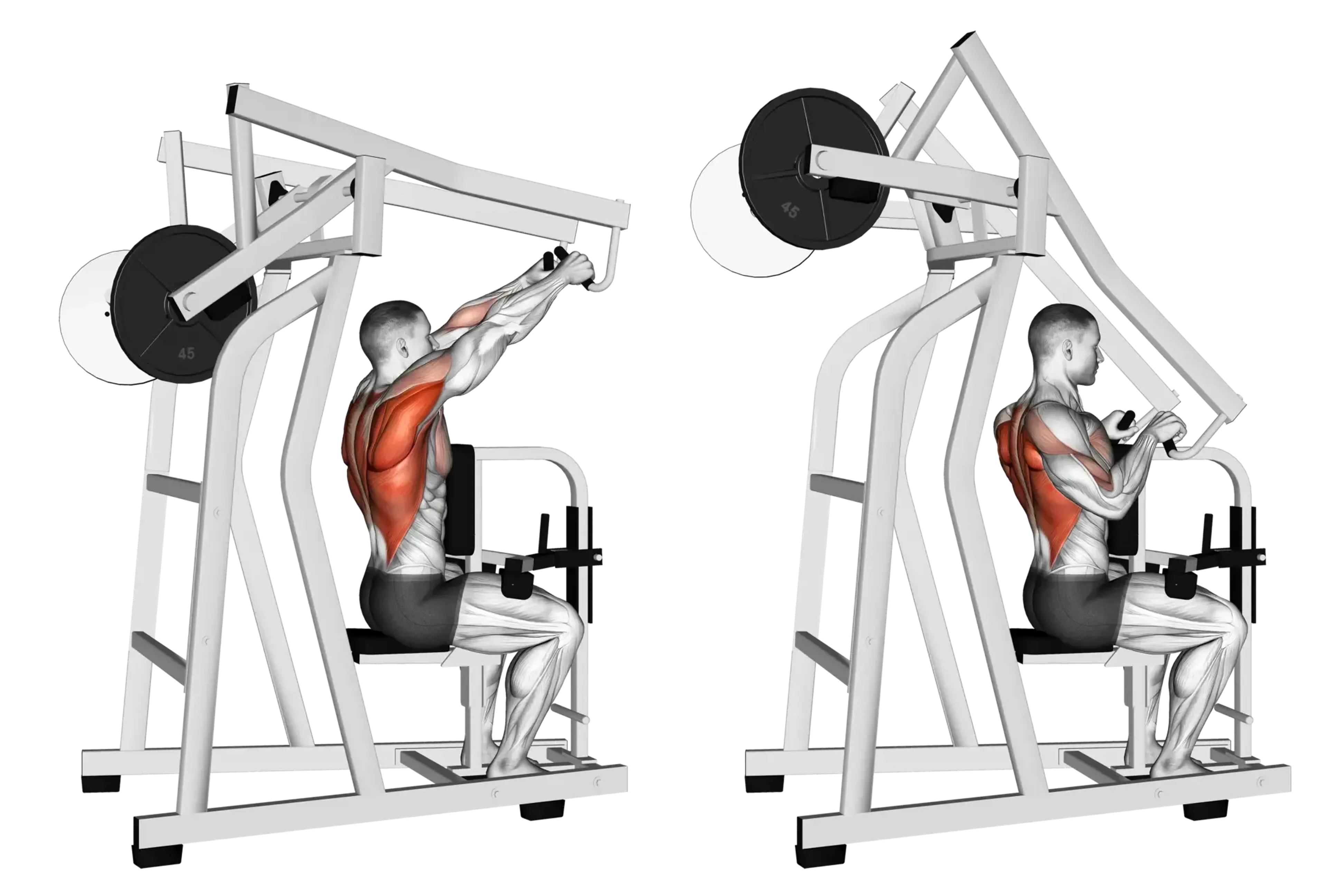 Machine High Row