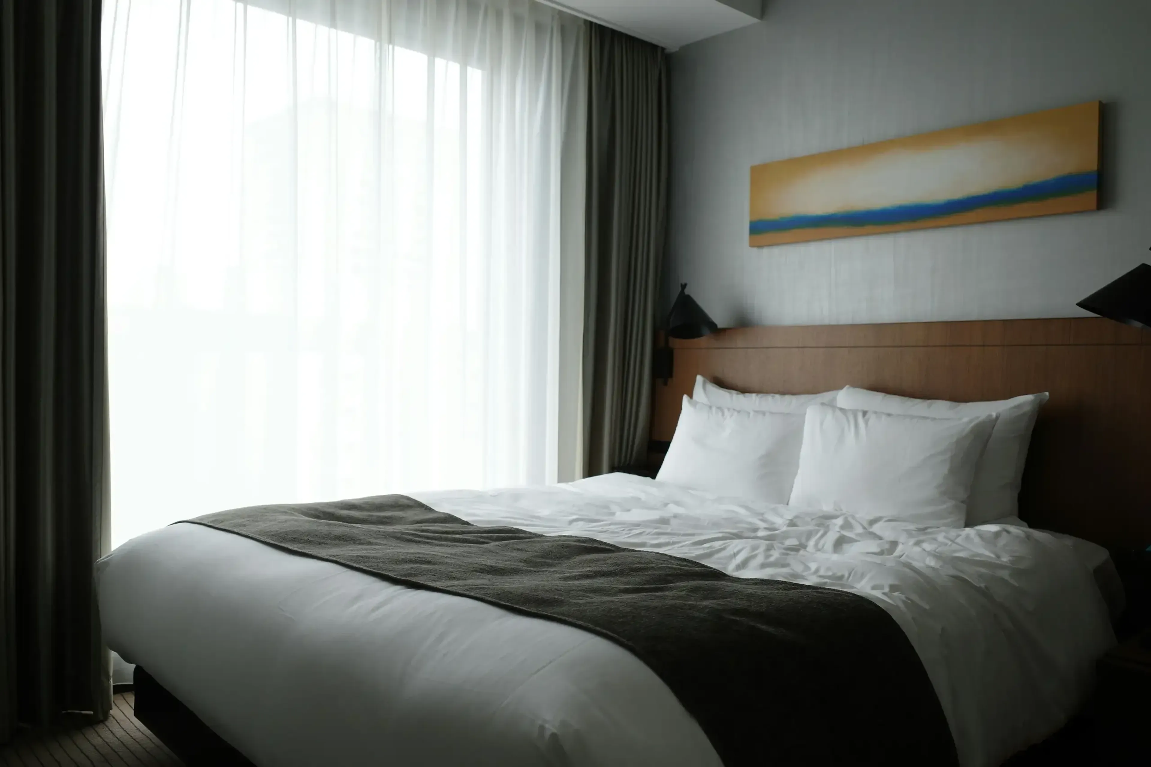Bed in bedroom