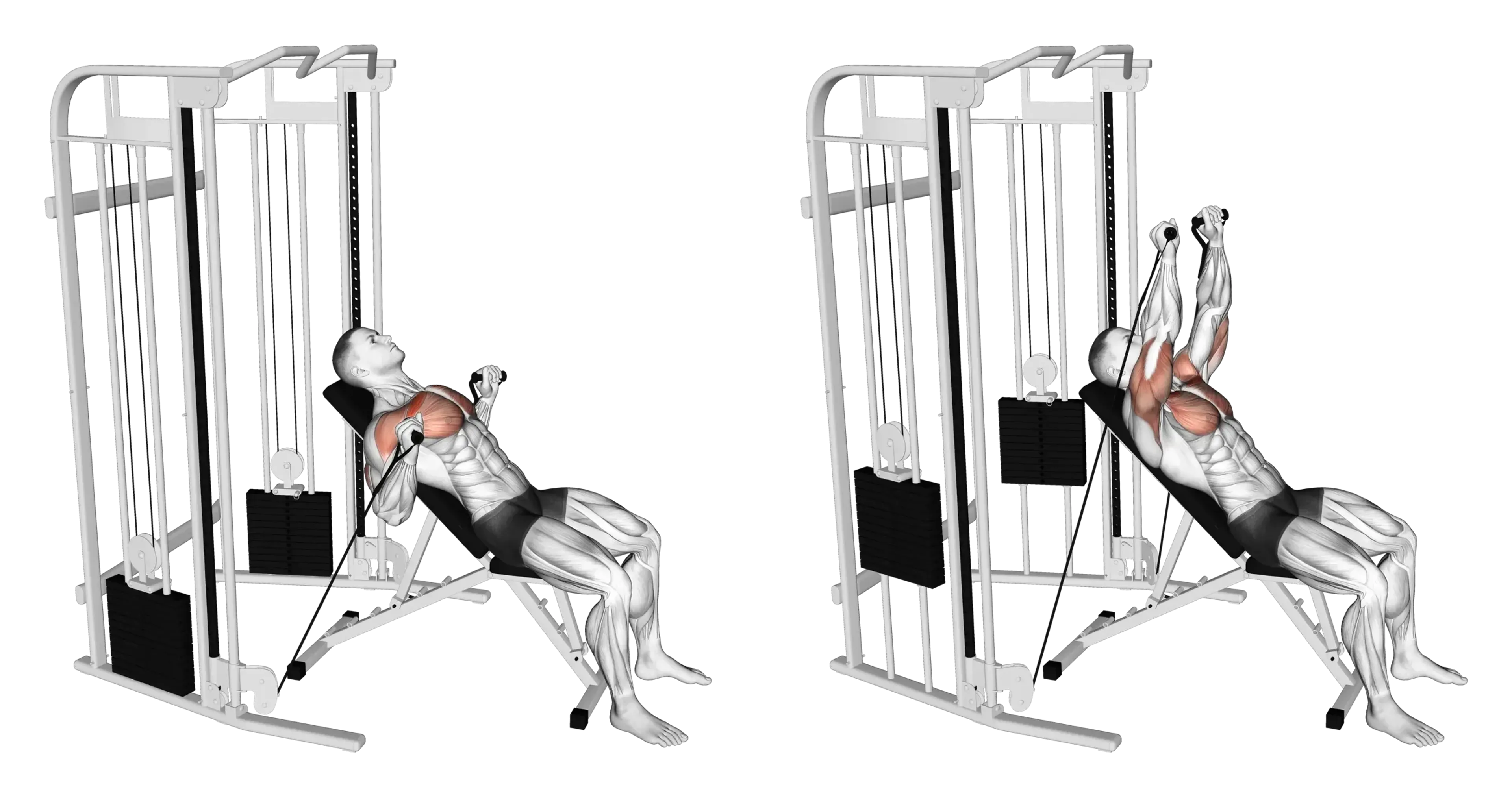 Cable Incline Bench Press